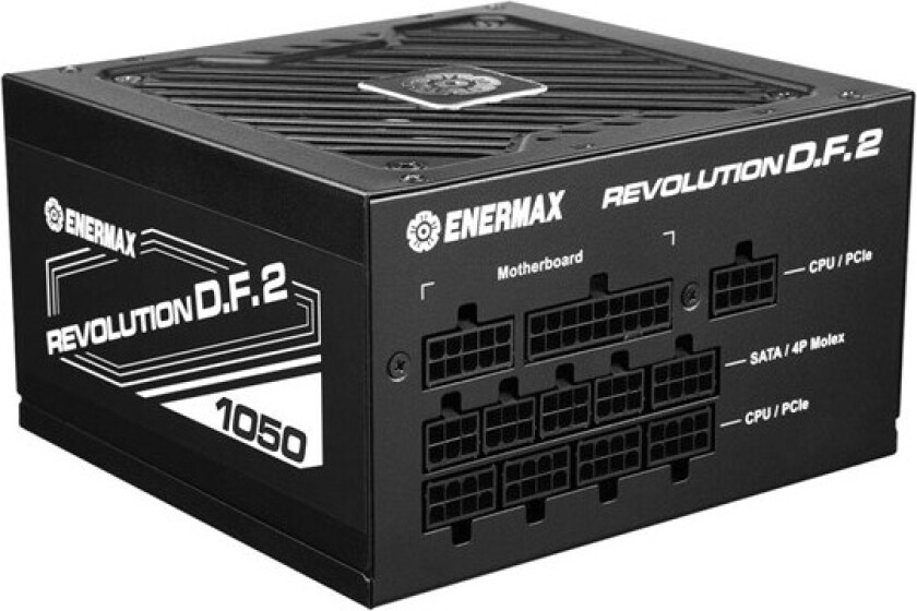 Revolution D.F. 2 ERS1050EWT - power supply - 1050 Watt Strømforsyning (PSU) - 1050 Watt - 120 mm - 80 Plus Gold sertifisert