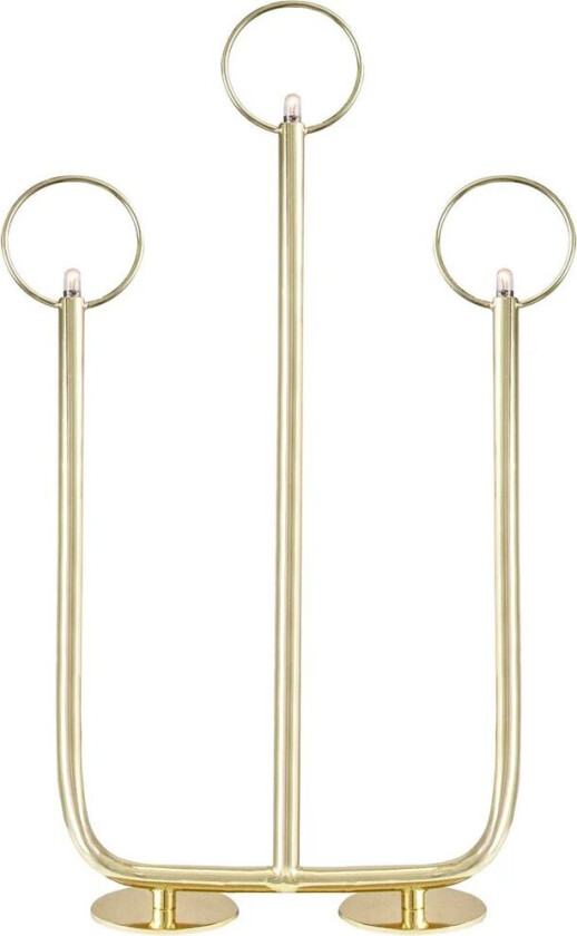 Natale 3 adventslysestake Messing