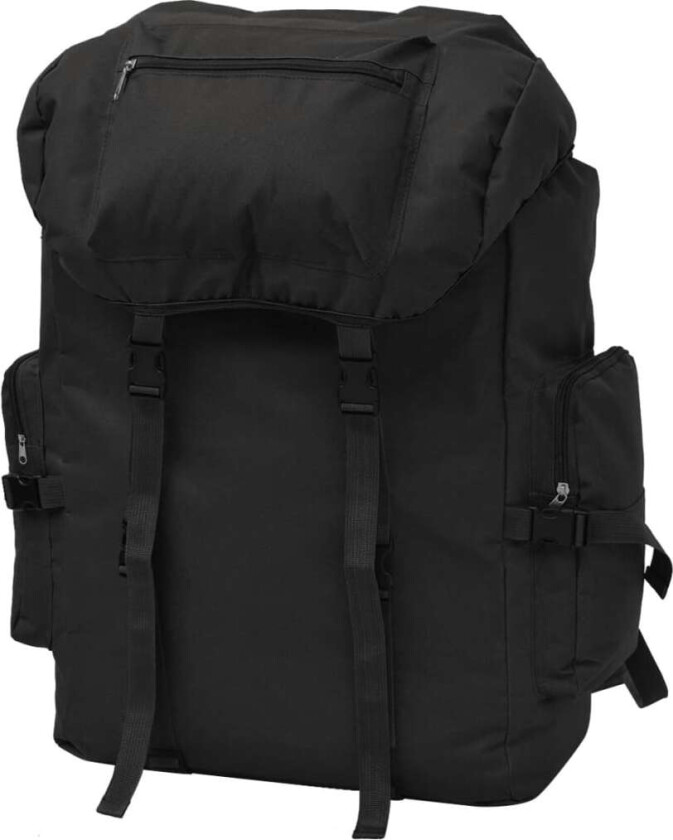 Ryggsekk Militærstil 65 L Svart