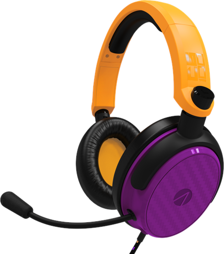 C6-100 Gaming Headset (Multi Format) - Neon Orange/Purple