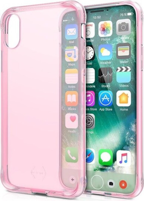 Gel Cover iPhone X/XS. Transparent light pink