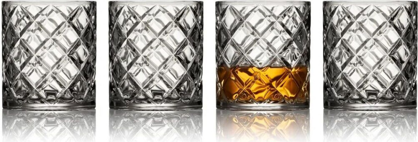 Sevilla whiskeyglass 30 cl 4-pack Clear