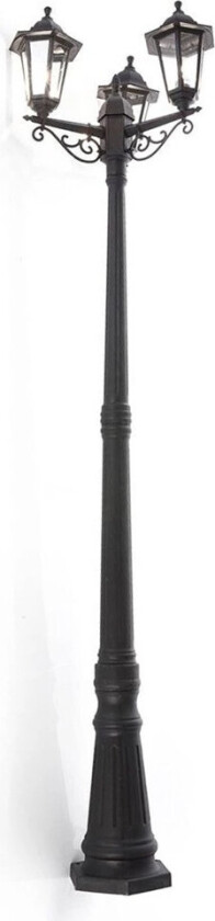 Lyktestolpe Nane i lyktform, 3 lyskilder