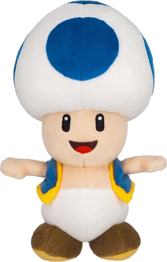 1up Nintendo Together Plush Super Mario Toad Blue - 20cm