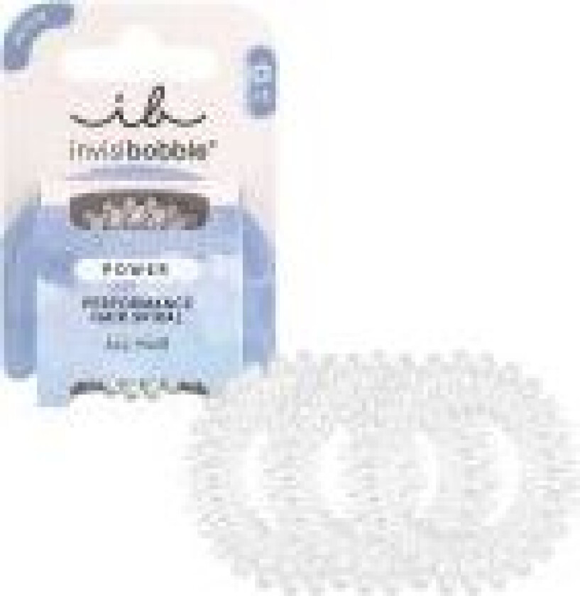 Invisibobble Power Crystal Clear 3pcs