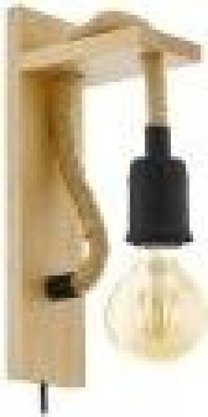 43197, Overflatebehandlet, 1 ampuller, E27, IP20, Sort, Brun