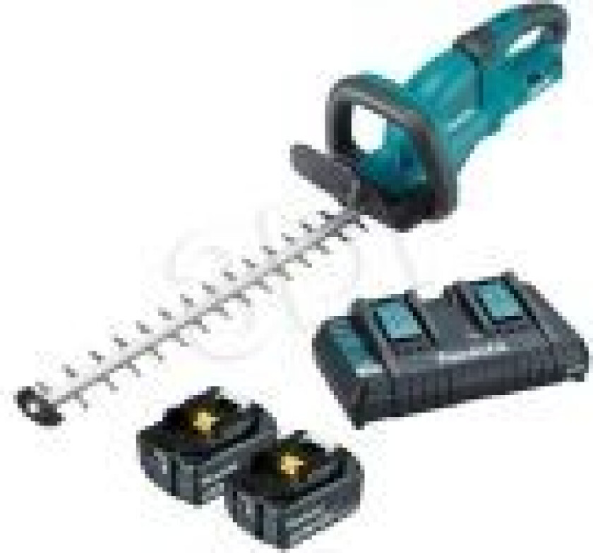 DUH551PT2 Batteridrevet hækkeklipper 55 cm 2x 18 V Lithium-Ion (Li-Ion) Sort, Grøn