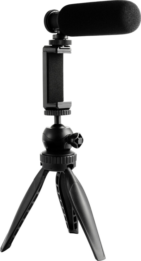 Bilde av tripod med shotgun-mikrofon