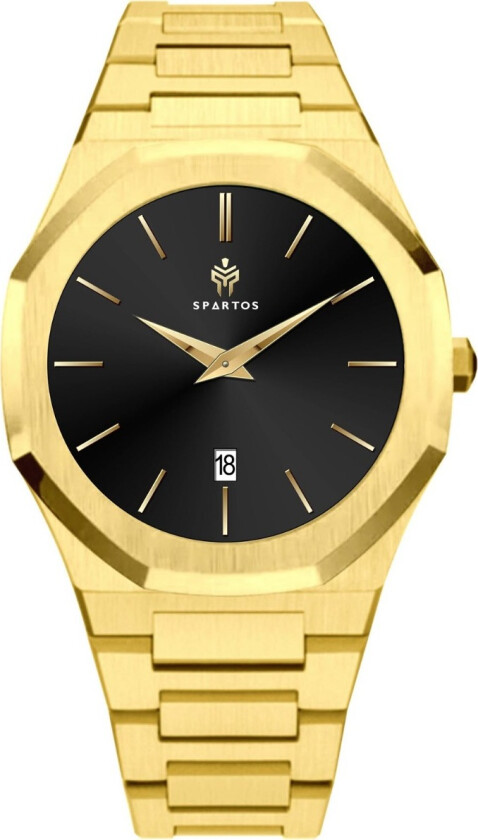 FX Ultra-Thin 40mm Sapphire SPW8203 - Kvarts - Gull - Herreklokker - Rustfritt stål - ledd m/pin - Safir