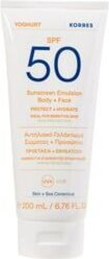 Sun Yoghurt Sunscreen Emulsion Body + Face Spf50 200ml