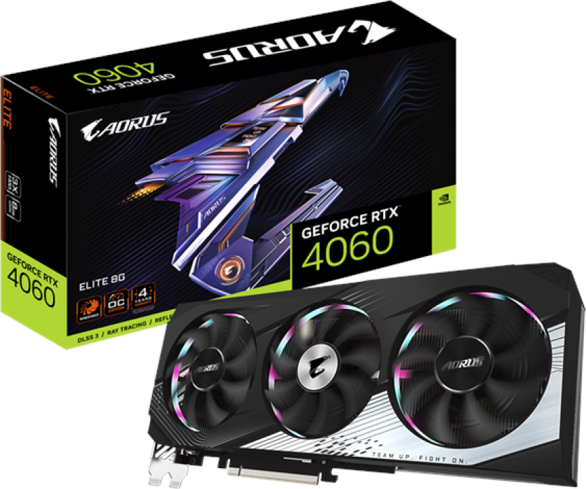 GeForce RTX 4060 AORUS Elite - 8GB GDDR6 RAM - Grafikkort