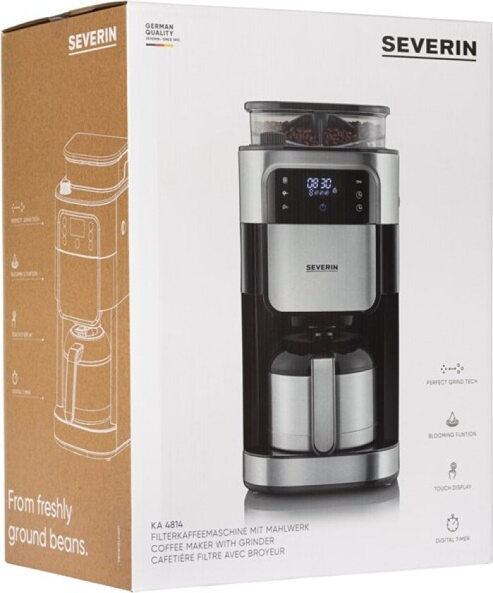 KA 4814 - coffee maker - brushed stainless steel/black