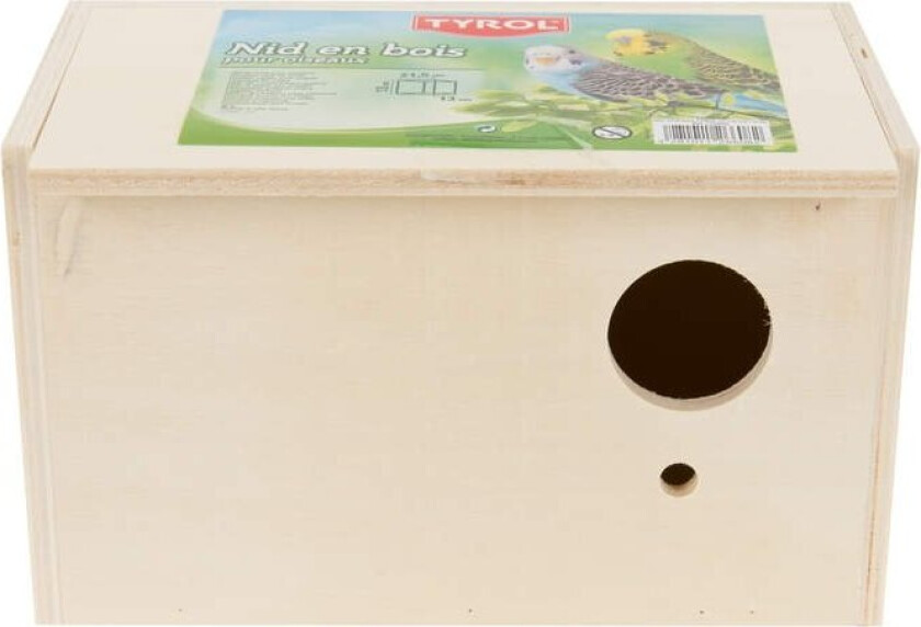 Bilde av Fuglebo av Tre 21,5x13x13 cm