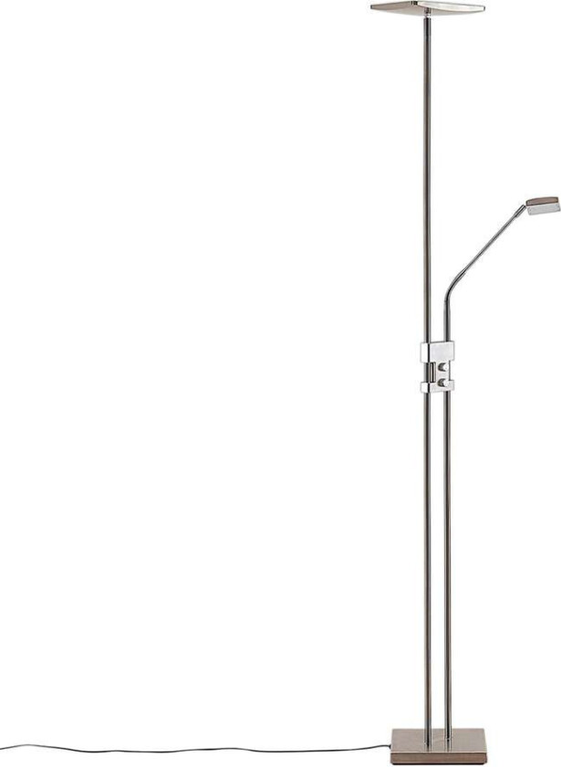 LED-uplight Jonne med lesearm, dimbar, kantet