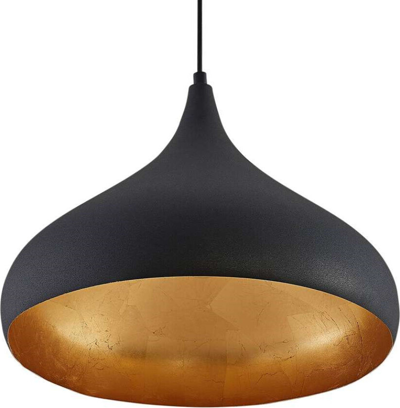 Lunus hengelampe med gylne innlegg