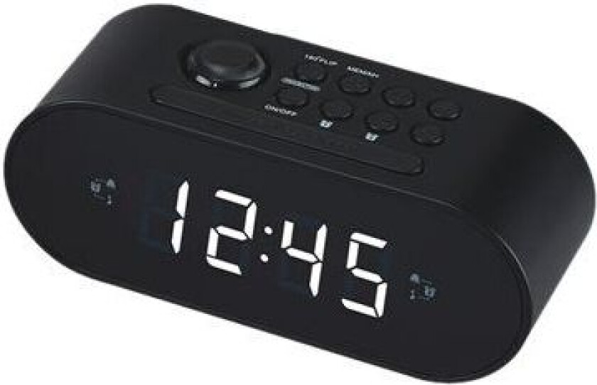 CRP-717 - clock radio - FM - Svart