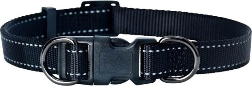 Halsbånd Iris Svart 35-60cm 20mm