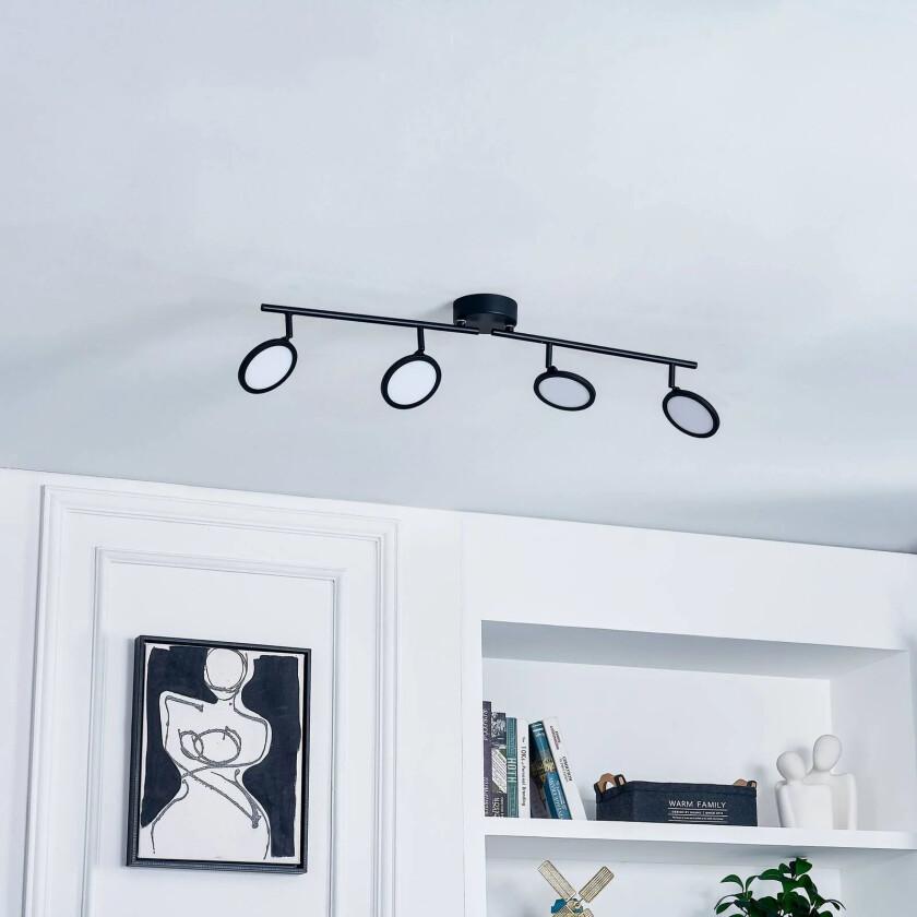 Manel LED-spot plast jern 4 lyskilder