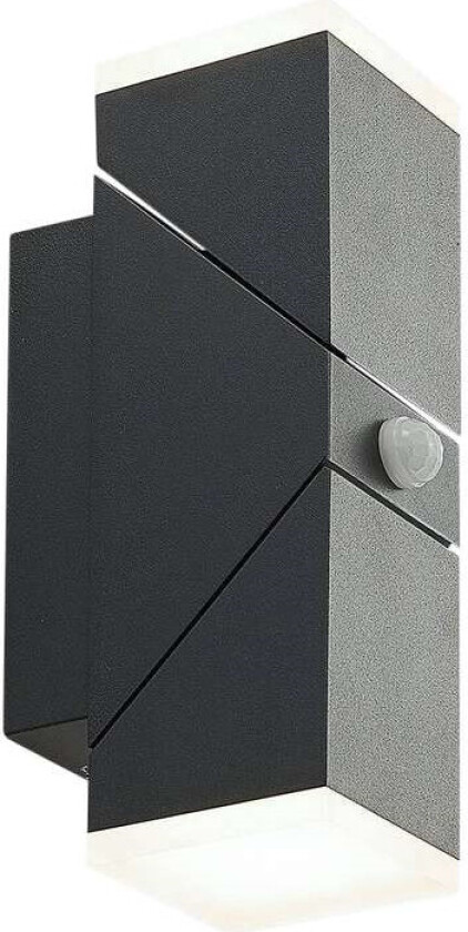 LED-utevegglampe Sally, 2 lyskilder, sensor