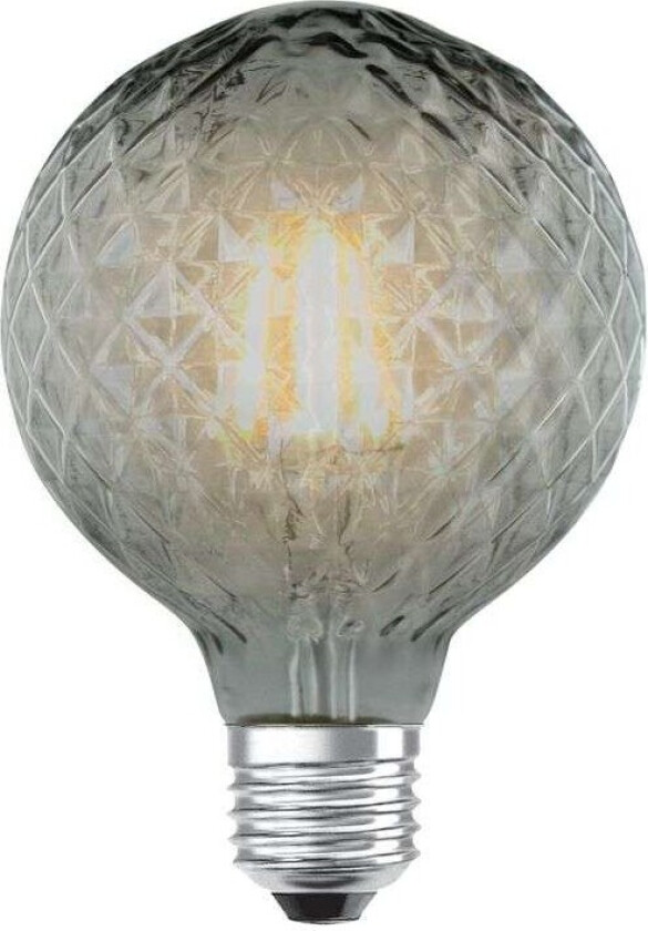 LED-pære E27 G95 4 W 1 800 K dimbar røyk