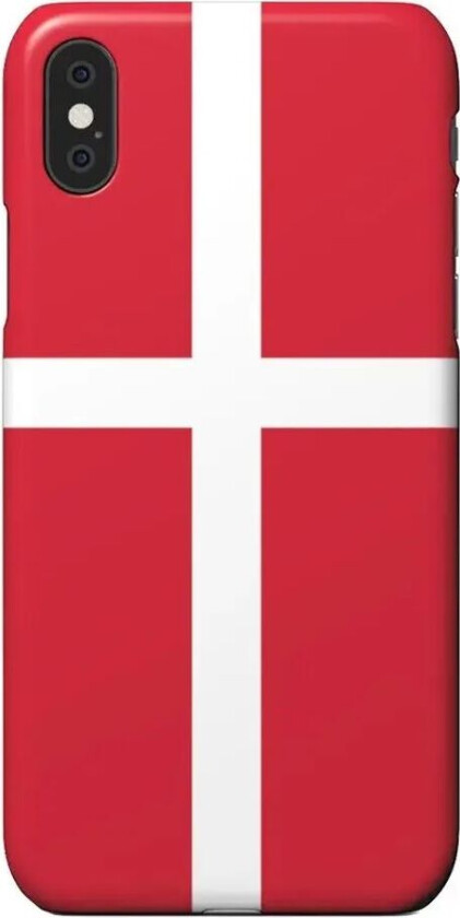 iPhone XR Hård Plastik Mobil Cover - Danmarks Flag