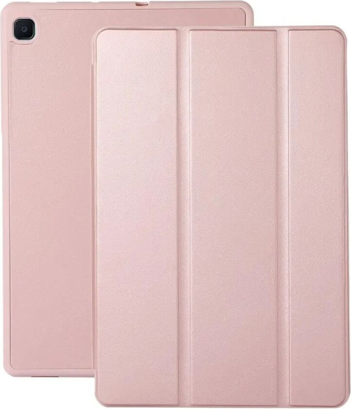 Samsung Galaxy Tab S6 Lite (2020-2024) Magnetisk Tri-Fold Skinn Deksel m. Stativfunksjon - Rose Gold