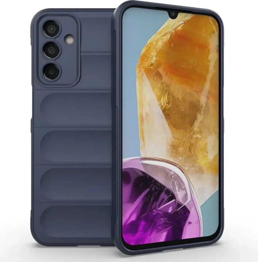 Samsung Galaxy M15 (5G) Fleksibelt Plastdeksel - Mørke Blå