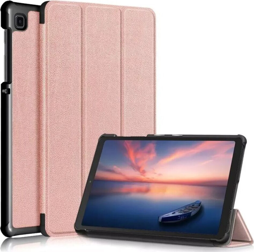 Samsung Galaxy Tab A7 Lite Flip Deksel med Tri-Fold - Rose Gold
