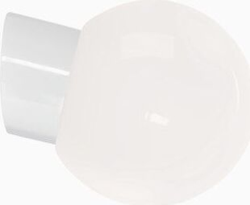 Classic Globe skrå glatt opalisert glass Ø180 mm, hvit