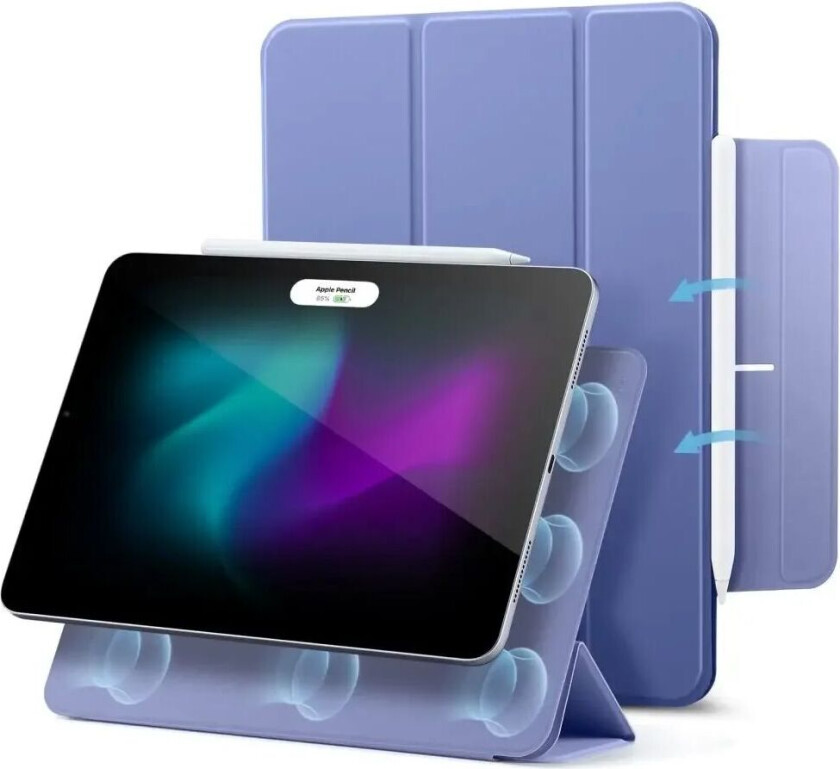 iPad Pro 11" (2024) ESR Rebound Magnetic Flip Deksel - Lavender