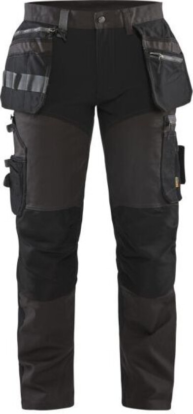 Blåkläder 159913439899C52 Håndverksbukse med stretch, mørkegrå/svart Mørkegrå/Svart