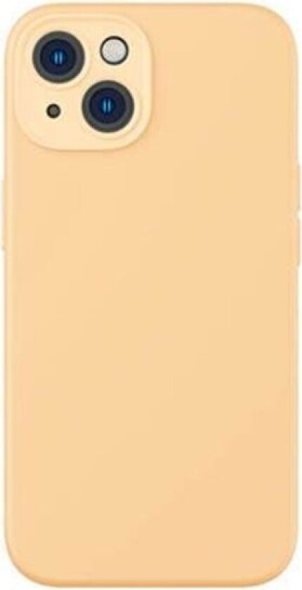 Liquid Silica Gel Case for iPhone 14 Plus (sunglow)+ tempered glass + cleaning kit