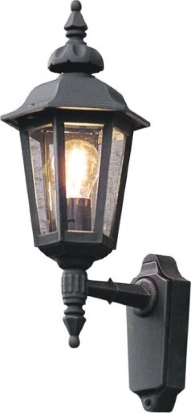 Pallas vegglampe opp E27 svart 518-750