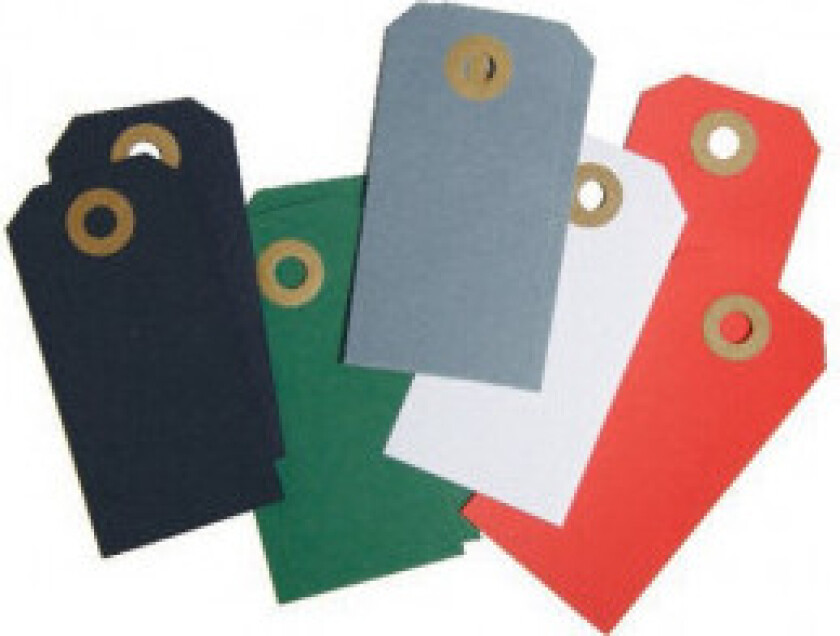 Manillamerker Ass. farger 4x8cm - 10 stk