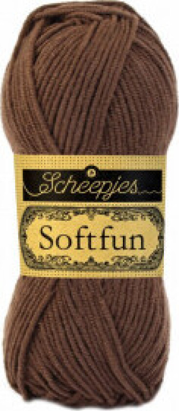 Softfun Garn Unicolour 2491 Brun