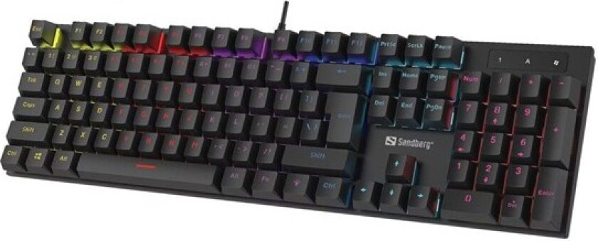 - keyboard - QWERTY - UK Layout - Tastatur - Engelsk - Storbritannia - Svart