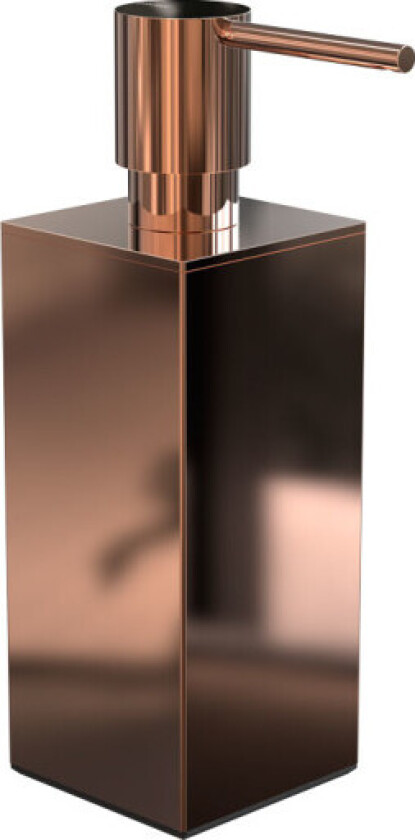 Quadra såpedispenser 5, frittstående, polert kobber.