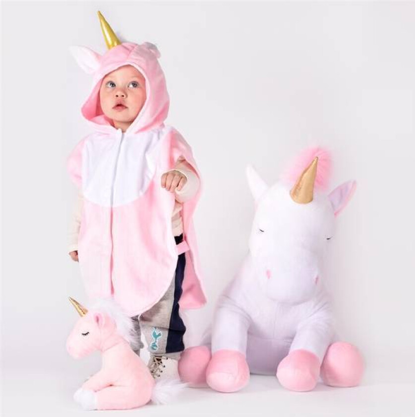 - Kostyme Enhjørning Rosa Kappe 1-4 år