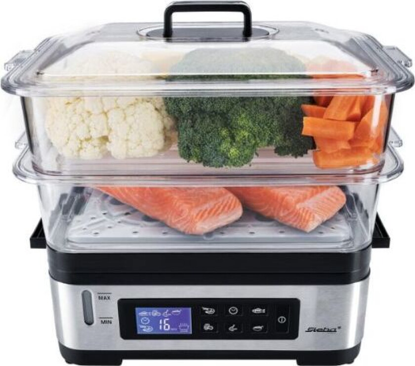 DG 2 - Dampkoker - 6 liter - 1.2 kW - rustfritt stål svart
