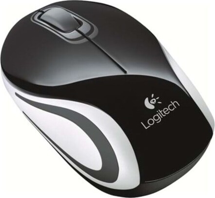 Wireless Mini Mouse M187 Black - Mus - Optisk - 3 knapper - Svart