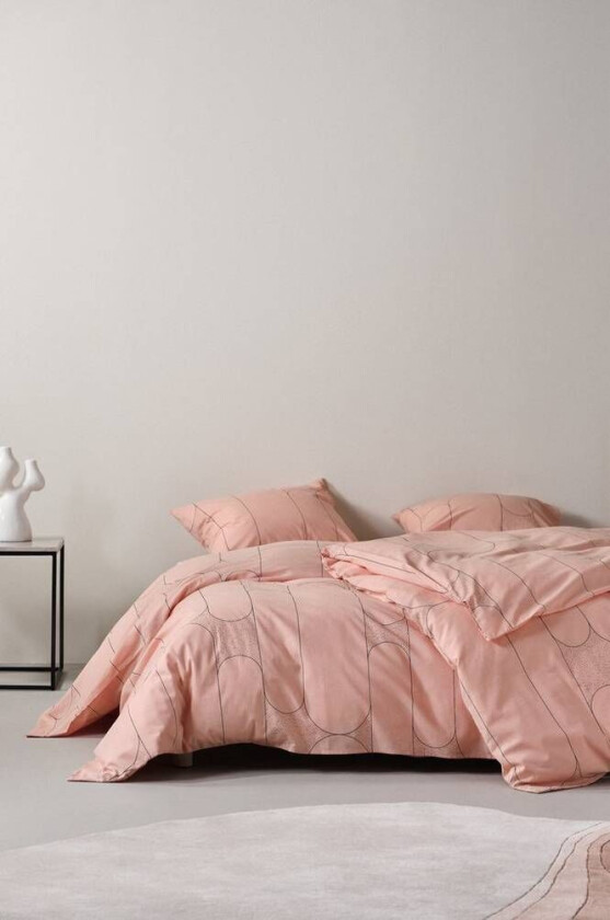 DECO sengesett enkeltseng Tåkerosa/svart