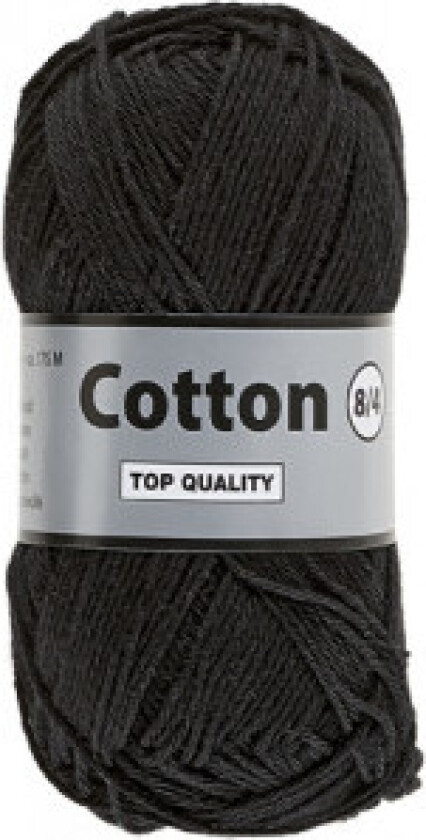 Lammy Cotton 8/4 Garn 1 Svart