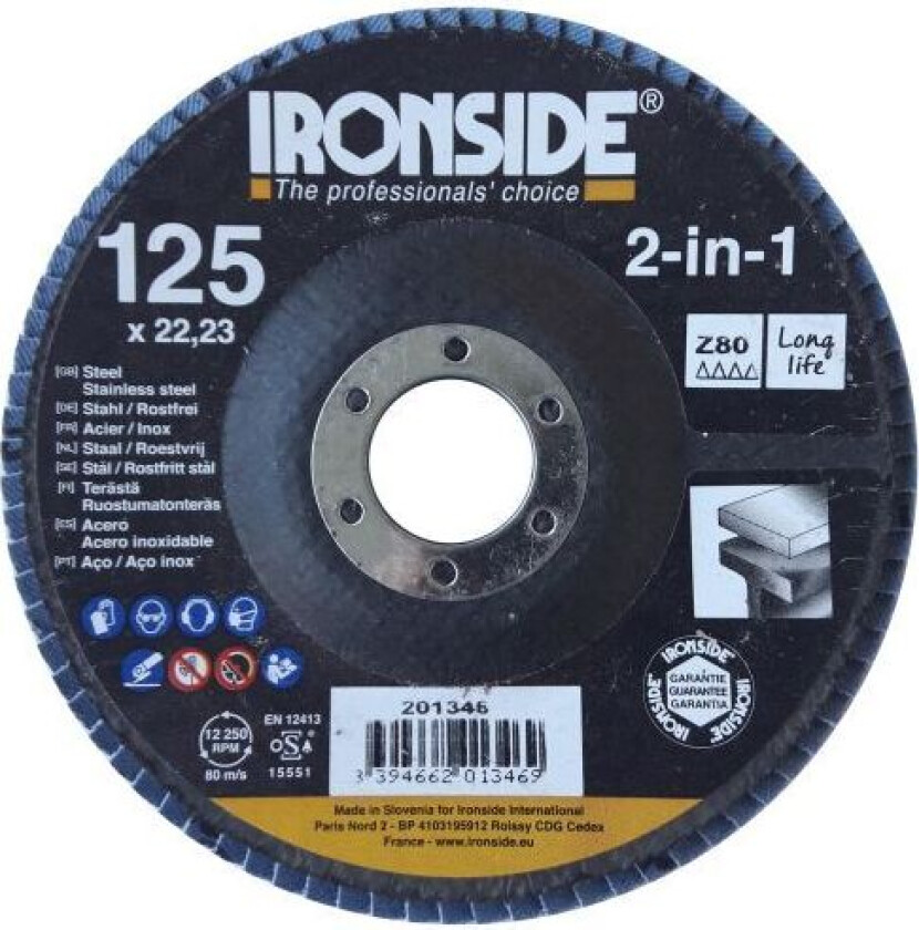 201346 Lamellrondell 125 mm Z80