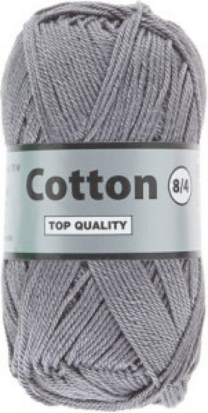 Lammy Cotton 8/4 Garn 4 Steingrå