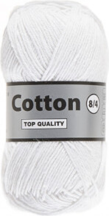 Lammy Cotton 8/4 Garn 5 Hvit