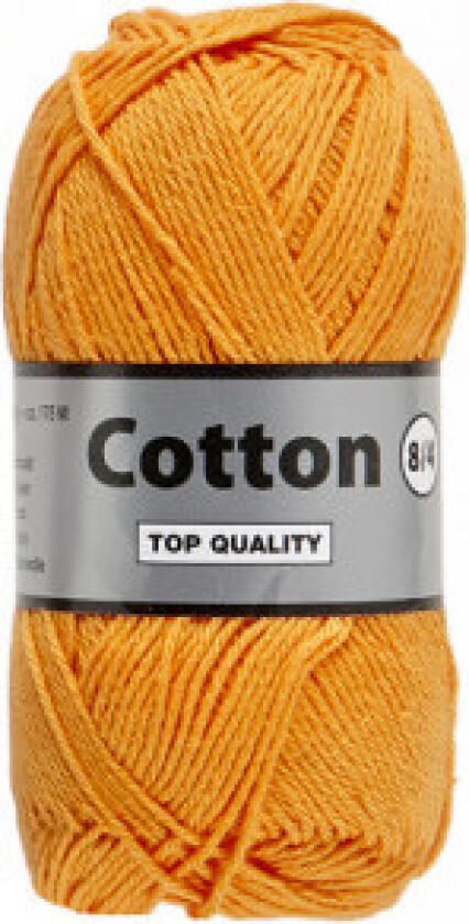 Lammy Cotton 8/4 Garn 41 Lys Oransje