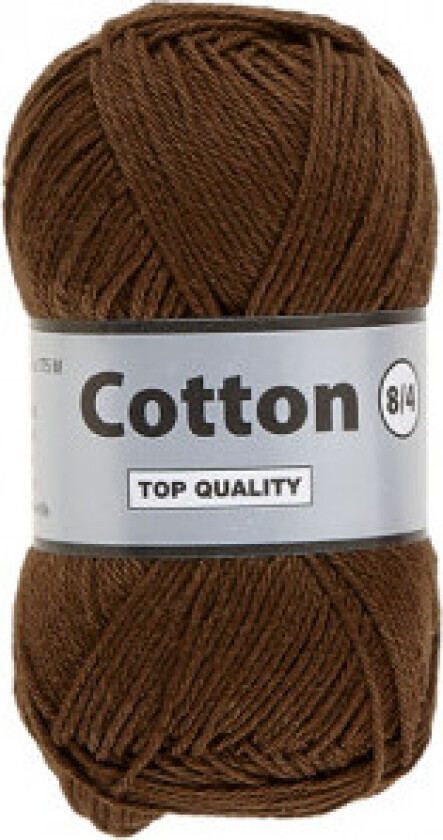Lammy Cotton 8/4 Garn 112 Mørkebrunt