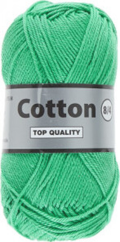 Lammy Cotton 8/4 Garn 370 Sterk Grønn