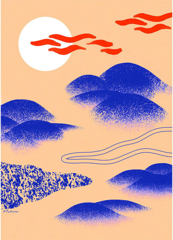 Japanese Hills plakat 50 x 70 cm