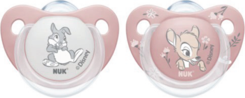 Trendline Silikon Smokk S1 Bambi, 0-6 mnd, 2 stk.